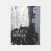 Ende eines Schneetages im Yellowstone Nationalpark Fleecedecke (Vorderseite)