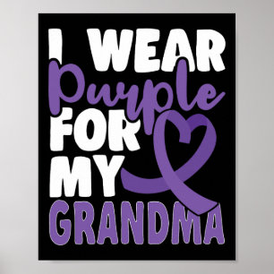 Ende Heimer Ich trage Lila für meine Oma Demenz A Poster