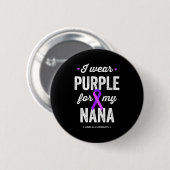Ende Hemd trage lila für Oma Alzheimer Button (Vorne & Hinten)