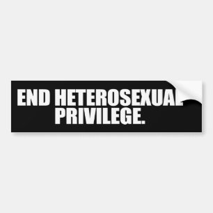 ENDE HETEROSEXUELLES PRIVILEG -.png Autoaufkleber