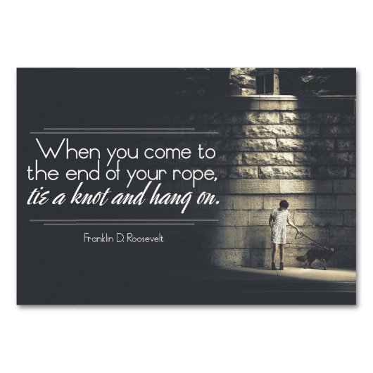 Ende Ihrer Rolle Tischnummer (Vorderseite)