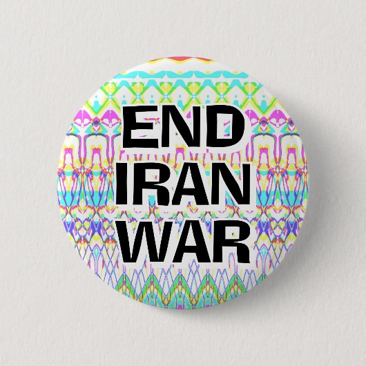 ENDE IRAN-KRIEG (Sie können die Wörter ändern) Button (Vorderseite)