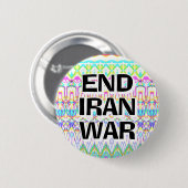ENDE IRAN-KRIEG (Sie können die Wörter ändern) Button (Vorne & Hinten)