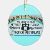 Ende Key Wests Florida der Keramikornament (Links)