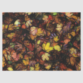 Ende Oktober Blätter Seidenpapier