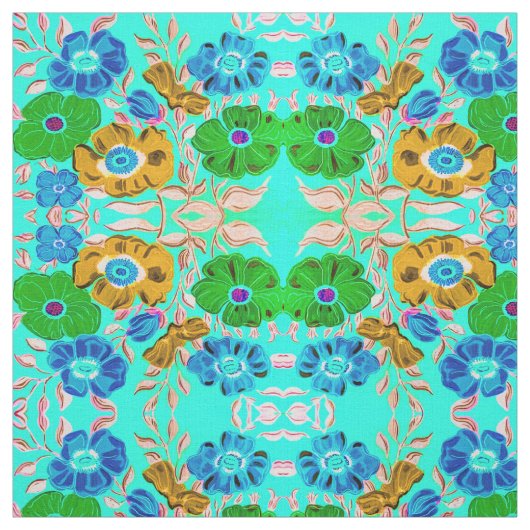 Ende Sommer Blues Fabric Stoff (Muster)