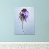 Ende Sommer Kone Blume Wrapped Canvas Print Leinwanddruck (Insitu (Holzboden))