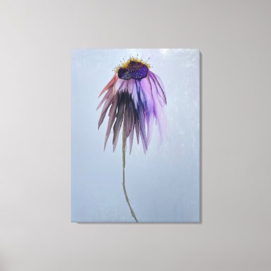 Ende Sommer Kone Blume Wrapped Canvas Print Leinwanddruck (Vorderseite)