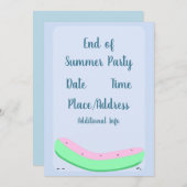 Ende Sommer Party Kawaii Watermelon Einladung (Vorne/Hinten)
