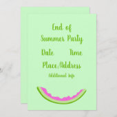 Ende Sommer Party Schlemmerparadies am  Einladung (Vorne/Hinten)