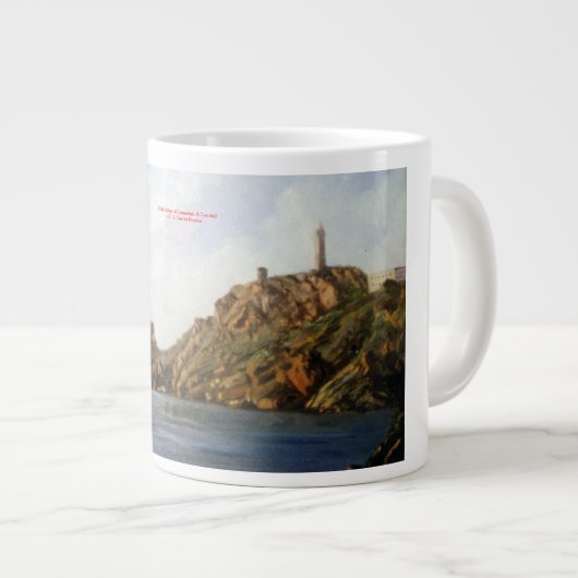 Ende Vilano (Camariñas. Zu Coruña) Jumbo-Tasse (Vorderseite Rechts)