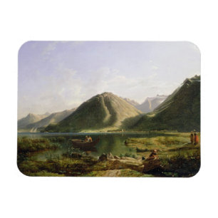 Ende von Genfersee, 1835 (Öl auf Leinwand) Magnet