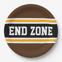 ENDE ZONE Athletic Brown Yellow Football Strips
