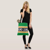 ENDE ZONE Fett Bright Green Yellow Black Strips Tasche (Am Model)