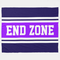 ENDE ZONE Helle Lila Navy White Football Strips