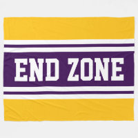 ENDE ZONE Tief Lila Orange White Football Stripes