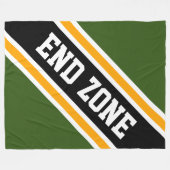 ENDE-ZONE-Wälder Gelb-schwarz-Streifen Fleecedecke (Vorderseite (Horizontal))