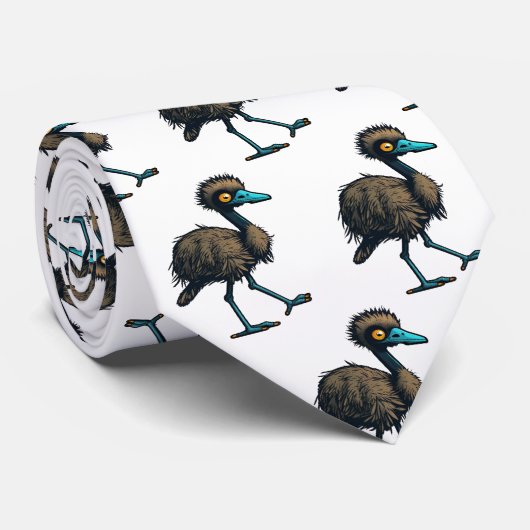 Endearing Emu Krawatte (Gerollt)