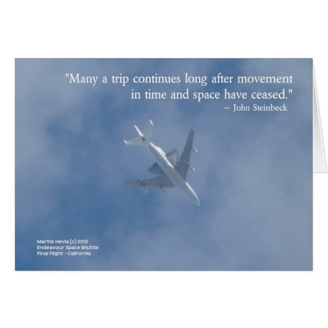 Endeavour Space Shuttle | Bekannte Wörterbuchkarte (Vorderseite (Horizontal))