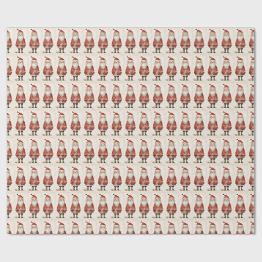 Endeming Black Santa Geschenkpapier (Flach)