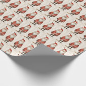 Endeming Black Santa Geschenkpapier (Ecke)