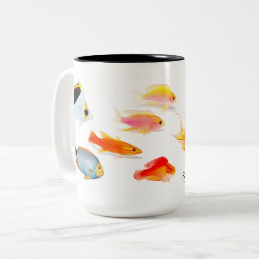 Endemische hawaiische Fische, Sonderausgabe Zweifarbige Tasse (Vorderseite Links)