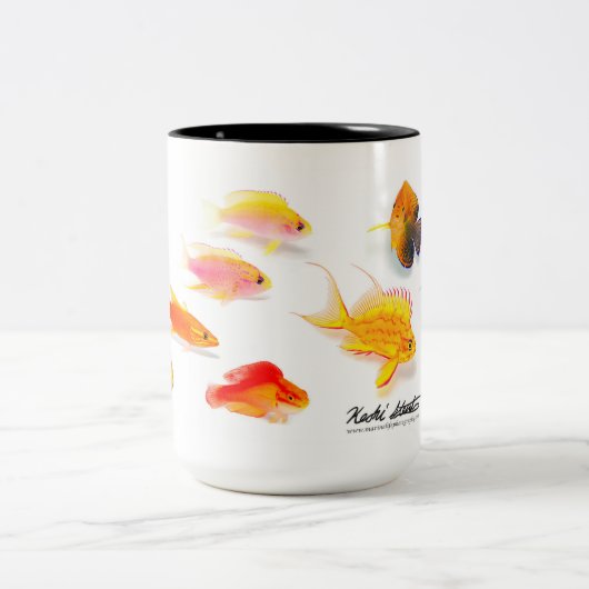 Endemische hawaiische Fische, Sonderausgabe Zweifarbige Tasse (Mittel)
