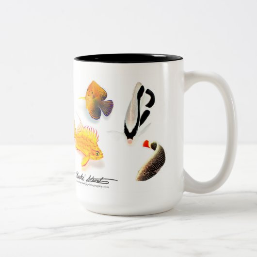 Endemische hawaiische Fische, Sonderausgabe Zweifarbige Tasse (Rechts)