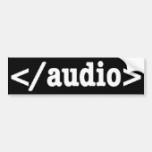 Enden-Audio-Code HTML5 Autoaufkleber (Vorne)
