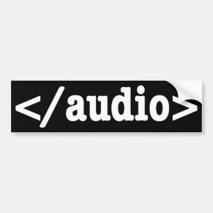 Enden-Audio-Code HTML5 Autoaufkleber