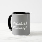 ENDEN-GLOBALE ERWÄRMUNG TASSE (Vorderseite Links)