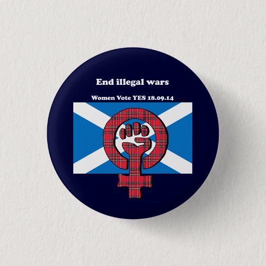 Enden-illegale Kriegs-schottisches Button (Vorderseite)