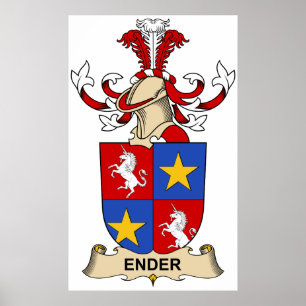 Ender Familienwappen Poster