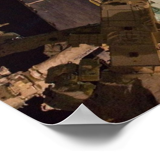 Endevour und Erde Poster (Ecke)