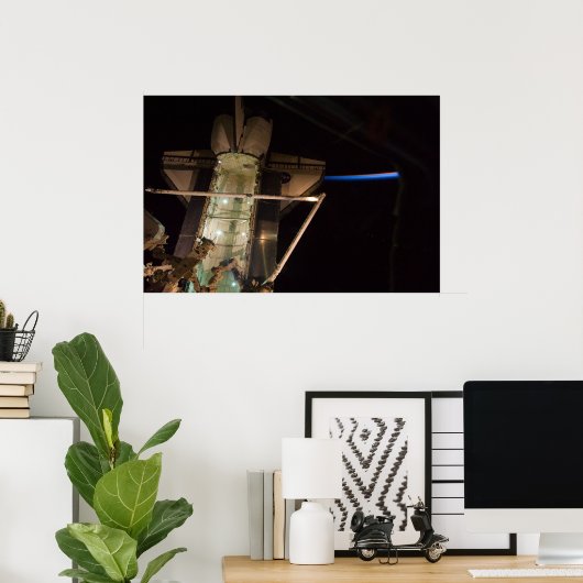 Endevour und Erde Poster (Heimbüro)