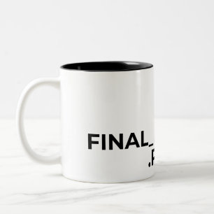 Endgültig Endgültig V2 PDF Lustiger Grafikdesigner Zweifarbige Tasse