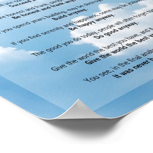 Endgültige Analyse: "Do it Anyway" Poster (Ecke)