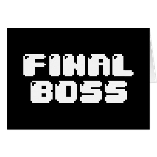 ENDGÜLTIGE BOSS-GREETKARTE (Vorderseite (Horizontal))