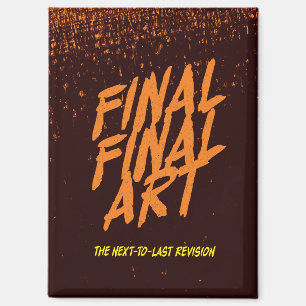 Endgültige Endgültige Kunst - Vintage-Kinoposter-P Magnet