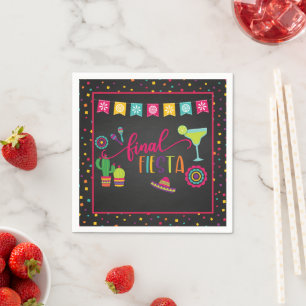 Endgültige Fiesta-Junggesellinnen-Abschiedsparty-S Serviette