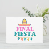 Endgültige Fiesta Sombrero-Mitteilungskarten Feiertagskarte (Stehend Vorderseite)