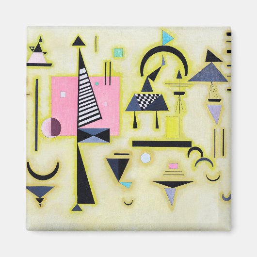 Endgültige Rosy, Wassily Kandinsky Magnet (Vorne)