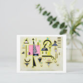 Endgültige Rosy, Wassily Kandinsky Postkarte (Stehend Vorderseite)