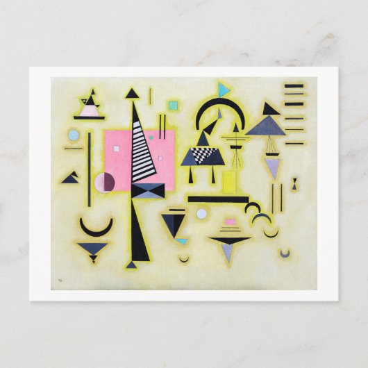 Endgültige Rosy, Wassily Kandinsky Postkarte (Vorderseite)