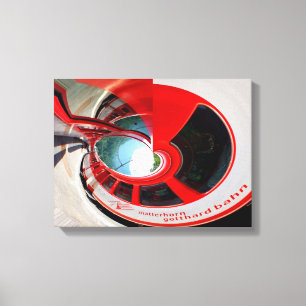 Endgültige Schweizer Zugreise-Kunst Leinwanddruck