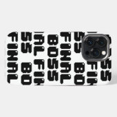 ENDGÜLTIGER BOSS iPhone HÜLLE (Rückseite (Horizontal))