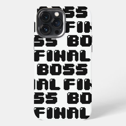 ENDGÜLTIGER BOSS iPhone HÜLLE (Rückseite)