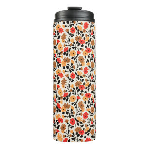 Endleaves des Art floralen Musters Thermosbecher