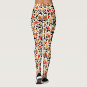 Endleaves of Art floral pattern Leggings (Rückseite)