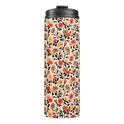 Endleaves of Art floral pattern Thermosbecher (Vorderseite)